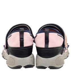 مملوكة مسبقًا Dior Pink Sequin Embellished Fabric And Mesh Fusion Sneakers Size 38