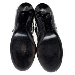 مملوكة مسبقًا Dior Black Suede And Leather CD Logo Ankle Boots Size 37