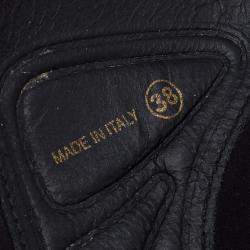 Pre Owned Dior  Black Mesh Fusion Emballished Low Top  Sneakers Size 38