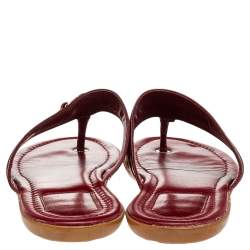 Pre Owned Dior Red Leather Sandals Size 38
