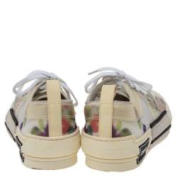 مملوكة مسبقًا Dior Multicolor Printed Mesh B23 Low Top Sneakers Size 39
