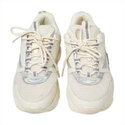 Dior Homme White Mesh And Leather B22 Low Top Sneakers Size 39