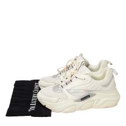 Dior Homme White Mesh And Leather B22 Low Top Sneakers Size 39