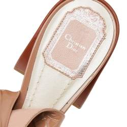 Dior Tri Color Patent Leather Conquest Ankle Wrap Sandals Size 40