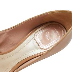 Pre Owned Dior Multicolor Patent Leather Buckle Pointed Toe Pumps Size 37