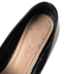 Dior Black Patent Leather Baby-D Mary Jane Pumps Size 38