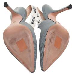 Pre Owned Dior Tea Green Technical Canvas J'adior Slingback Sandals Size 39