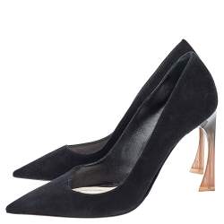 Pre Owned Dior Black Suede Songe Pointed Toe Pumps Size 36.5