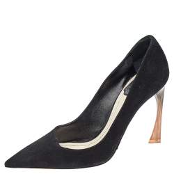 Pre Owned Dior Black Suede Songe Pointed Toe Pumps Size 36.5