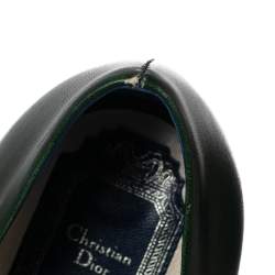 Pre Owned Dior Blue/Green Leather Round Toe Pumps Size 39.5