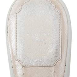 مملوكة مسبقًا Dior White Leather Wedge Platform Open Toe Sandals Size 40