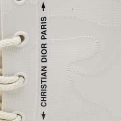 Pre Owned حذاء بوت للكاحل ديور ديور كامب مطاط أوف وايت مقاس 39