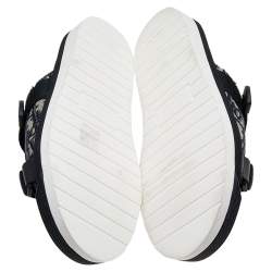 Dior Black/Beige Canvas Slide Sandals Size 40