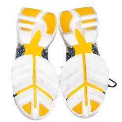 مملوكة مسبقًا Dior Multicolor Tropicalia Print Technical Fabric And Leather D-Connect Sneakers Size 38