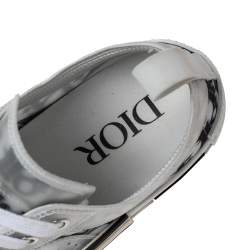 مملوكة مسبقًا حذاء رياضي ديور بي23 بلاستيك مشمع  وشبك بالشعار أبيض/أخضر مقاس 37.5