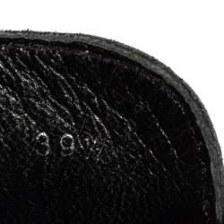 Pre Owned Dior Black Leather Logo Buckle Loafers Size 39.5
