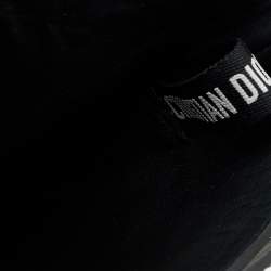 Pre Owned Dior Black Leather Mid Calf Boots Size 37