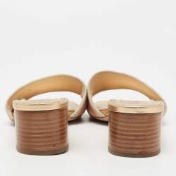 Pre Owned Dior Navy Multicolor Embroidered Canvas D-way Slide Sandals Size 40