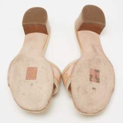 Pre Owned Dior Navy Multicolor Embroidered Canvas D-way Slide Sandals Size 40