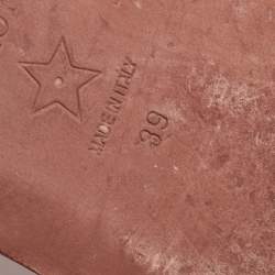 مملوكة مسبقًا Dior Pink Canvas Slide Flats Size 39