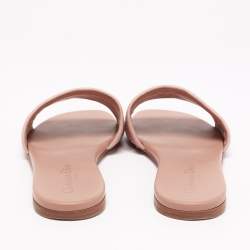 مملوكة مسبقًا Dior Pink Canvas Slide Flats Size 39
