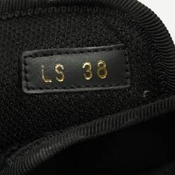 Pre Owned Christian Dior Black Fabric D-Wander Slides Size 38