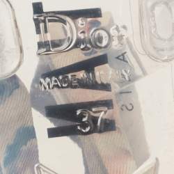 Dior Multicolor Fabric Kaleidoscope Thong Flat Sandals Size 37