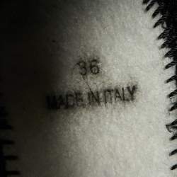 Pre Owned Dior  Black Mesh Crystal Embellished Fusion Sneakers Size 36