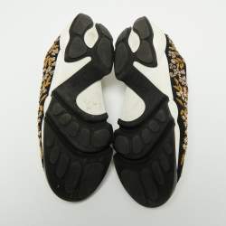 Pre Owned Dior  Black Mesh Crystal Embellished Fusion Sneakers Size 36