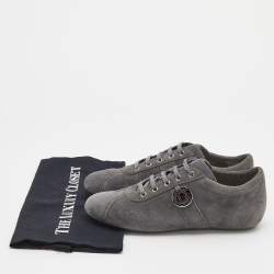 Pre Owned Dior Grey Suede Low Top Sneakers Size 38.5