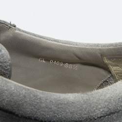 Pre Owned Dior Grey Suede Low Top Sneakers Size 38.5