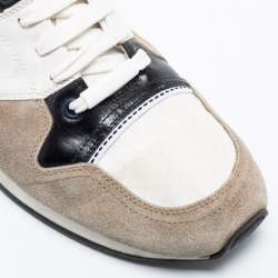 Pre Owned Dior Multicolor Suede And Leather Low Top Sneakers Size 39 