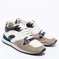 Pre Owned Dior Multicolor Suede And Leather Low Top Sneakers Size 39 