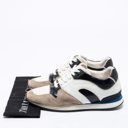 Pre Owned Dior Multicolor Suede And Leather Low Top Sneakers Size 39 