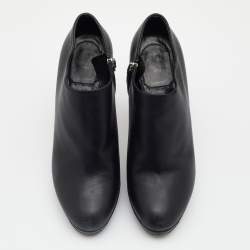 Pre Owned حذاء بوت ديور جلد أسود مقاس 38