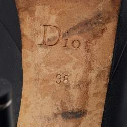 Pre Owned حذاء بوت ديور جلد أسود مقاس 38