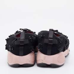 Pre Owned Dior Black Mesh Fusion Embellished Sneakers Size 38.5