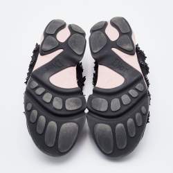 Pre Owned Dior Black Mesh Fusion Embellished Sneakers Size 38.5