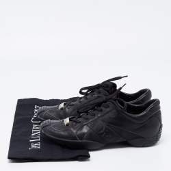 Dior Black Leather Low Top Sneakers Size 36.5