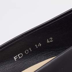 Dior Black Patent Leather Peep Toe Pumps Size 42