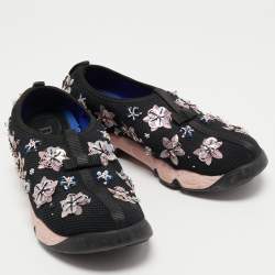 Pre Owned Dior Black Mesh Fusion Sneakers Size 38