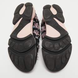 Pre Owned Dior Black Mesh Fusion Sneakers Size 38