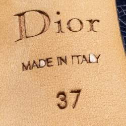 Dior Navy Blue Leather Songe Pumps Size 37