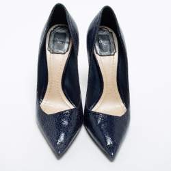 Dior Navy Blue Leather Songe Pumps Size 37