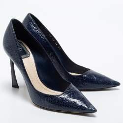 Dior Navy Blue Leather Songe Pumps Size 37