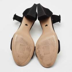Dior Black Suede C'est Ankle Strap Sandals Size 39