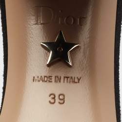Dior Black Suede C'est Ankle Strap Sandals Size 39