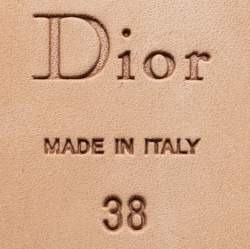 Dior Pink Quilted Cannage Leather My Dior Ballet Flats Size 38