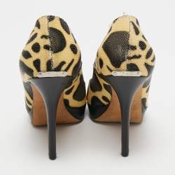 Dior Black/Yellow Stingray Miss Dior Pumps Size 37.5