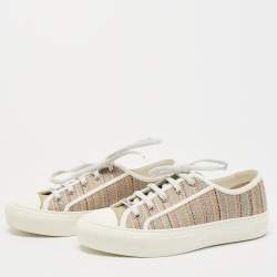 Dior Multicolor Canvas Walk'n'Dior Low Top Sneakers Size 37